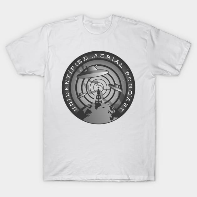 Unidentified Aerial Podcast Logo T-Shirt by 33oz Creative